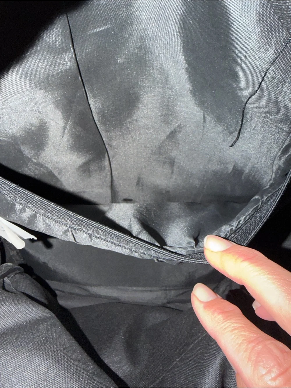 Nike Black Backpack with Neon Yellow and Gray Logo